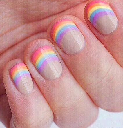 عکس مدل ناخن فرنچ بچه گانه
