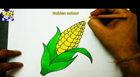 عکس کودکانه نقاشی ذرت فانتزی