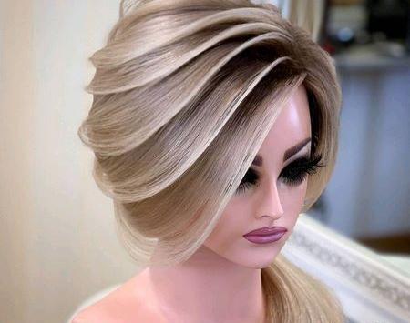 عکس شینیون مو کوتاه باز