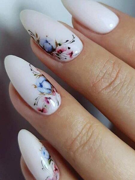 عکس مدل ناخن آبرنگی