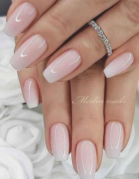 عکس کاشت ناخن مدل ذوزنقه ای
