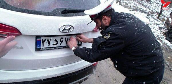 عکس سانتافه ماشین پلیس