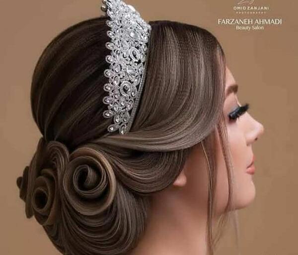 عکس شینیون مو لاکچری