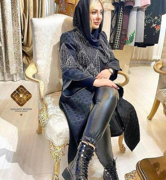 عکس نیوشا ضیغمی با لباس کردی