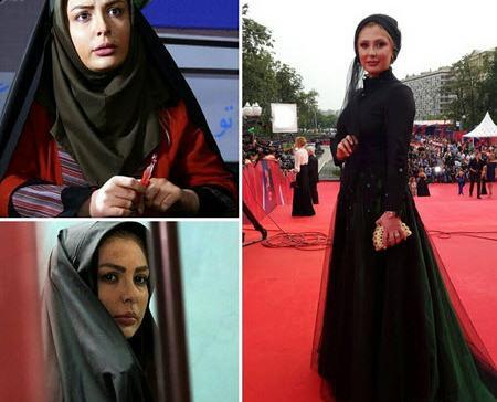 عکس نیوشا ضیغمی با لباس کردی