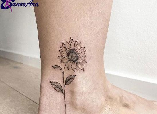 عکس طرح تاتو گل لاله