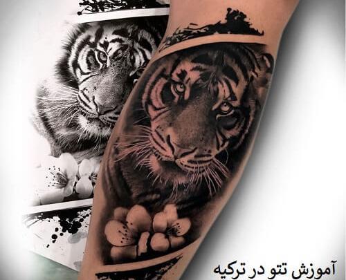 عکس طرح تاتو لب روی گردن