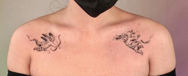 عکس طرح تاتو گل رز کوچک