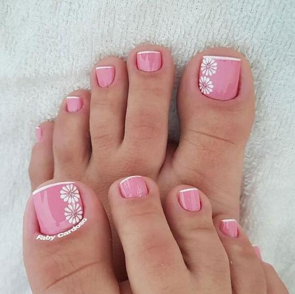 عکس مدل لاک ناخن پا ساده