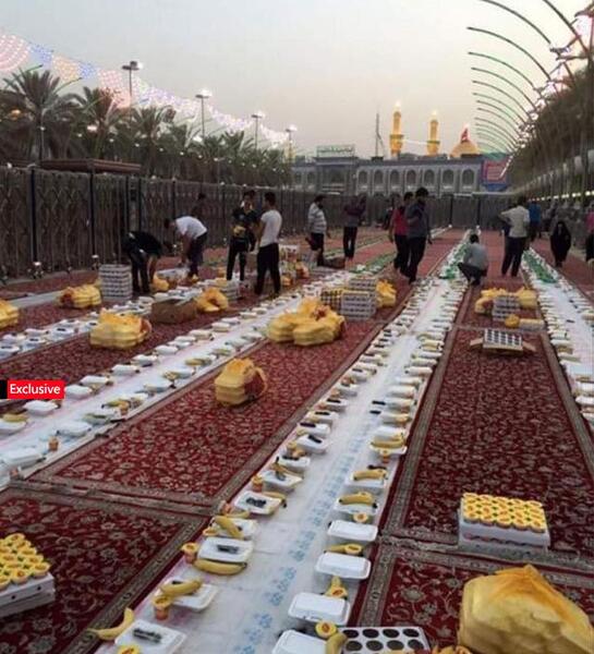 عکس از سفره افطاری