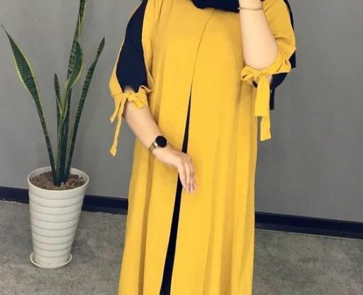 عکس مانتوی دخترانه جلو باز