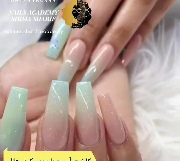 عکس طرح ناخن امبره