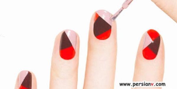 عکس طرح ناخن قرمز