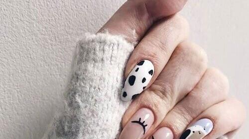 عکس طرح ناخن عاشقانه