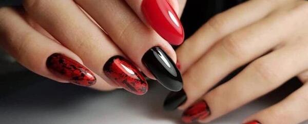 عکس مدل طراحی ناخن قرمز
