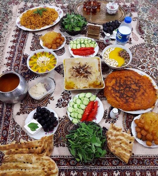 دانلود عکس سفره های افطاری
