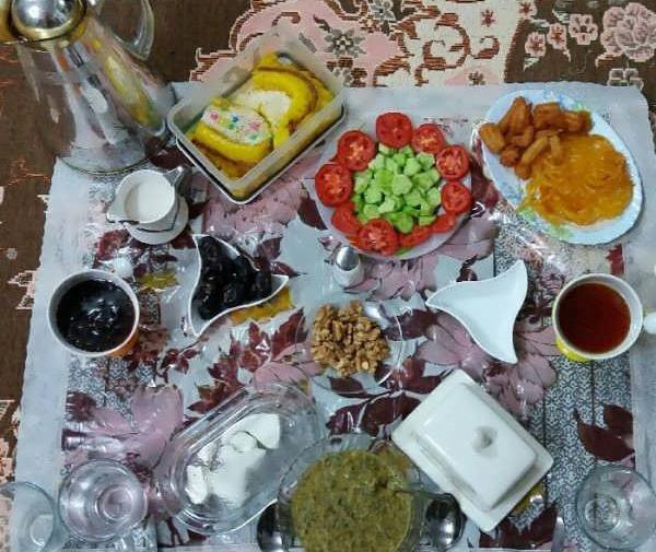 عکس تزیین سفره افطاری
