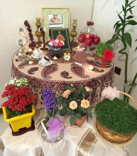 عکس تزیین سفره افطاری