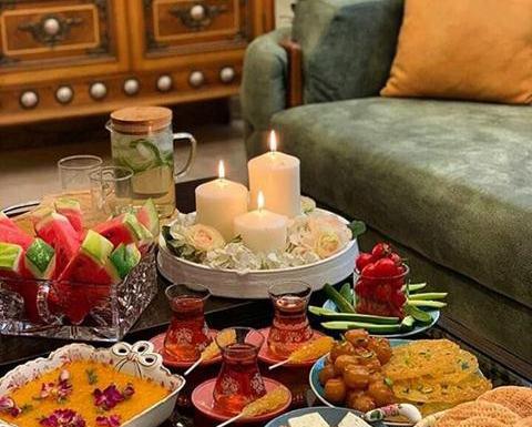 عکس تزیین سفره افطاری