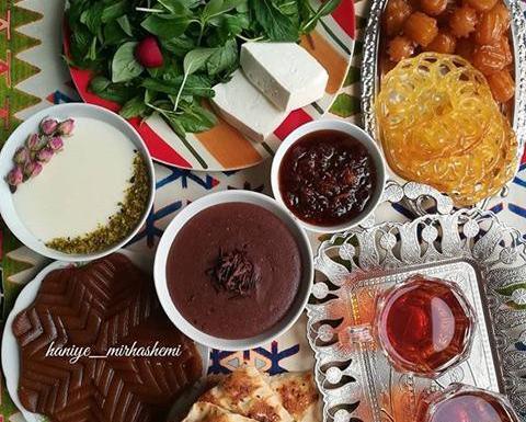 عکس تزیین سفره افطاری