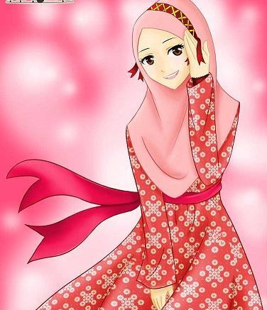 عکس دختر چادری انیمه ای