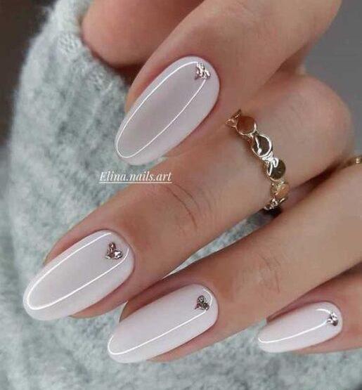 عکس مدل ناخن عروس ساده