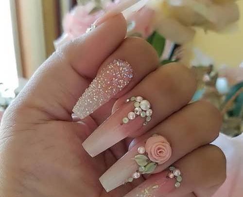 عکس مدل ناخن عروس ساده