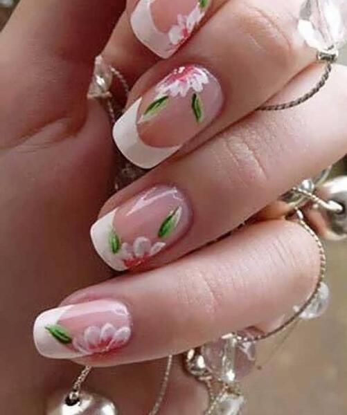عکس مدل طراحی فرنچ ناخن جدید