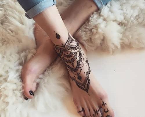 عکس طرح تاتو مردانه با حنا
