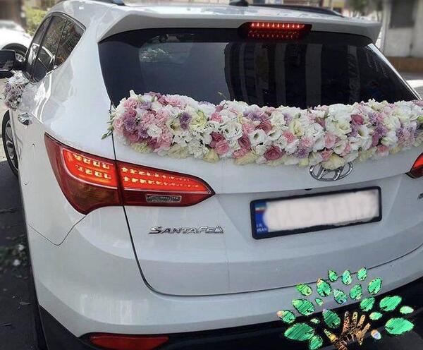 عکس تزیین ماشین عروس شاسی بلند