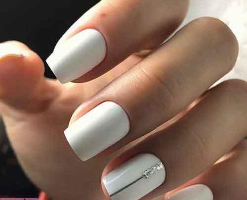 عکس مدل ناخن با رنگ سفید