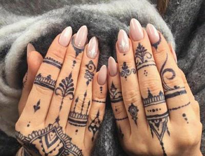 عکس طرح تاتو روی مچ دست مردانه ساده