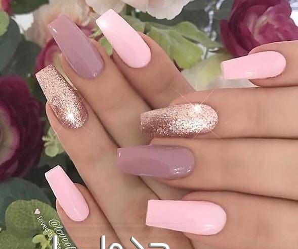 عکس طرح ناخن اکلیلی