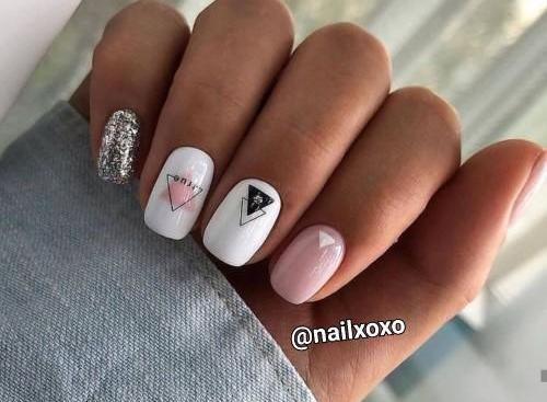 عکس طرح ناخن ژلیش ساده