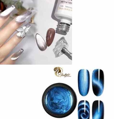 عکس مدل ناخن سفید یاسی