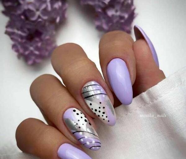 عکس طرح ناخن یاسی