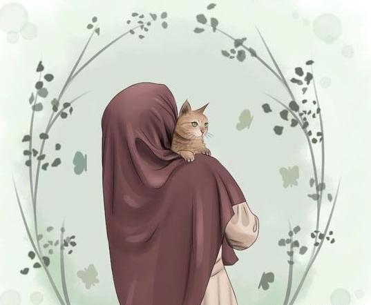 عکس دختر چادری با گل