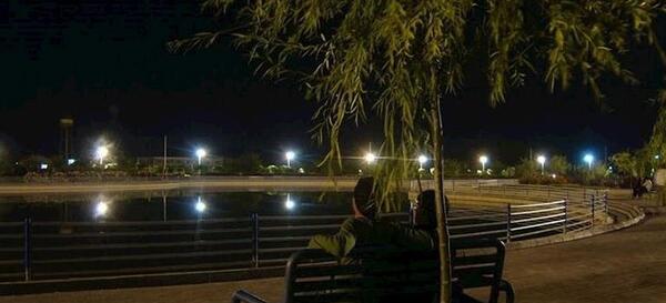 عکس سرسره در شب