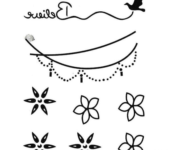 عکس طرح تاتو نوشته روی ران پا مردانه