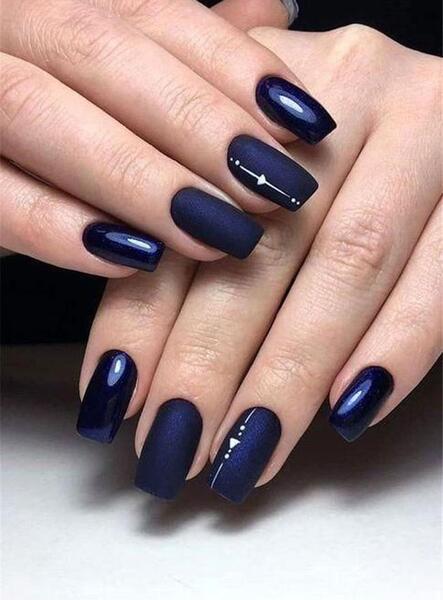عکس مدل ناخن آبی