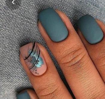 عکس مدل ناخن آبی
