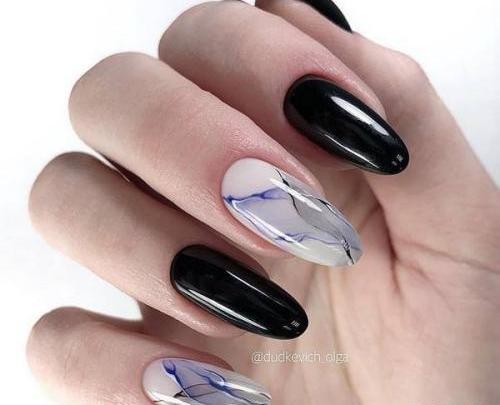 عکس مدل ناخن فرنچ طرح دار