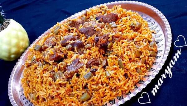 عکس لوبیا پلو
