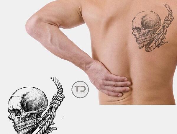 عکس طرح تاتو مردانه مفهومی