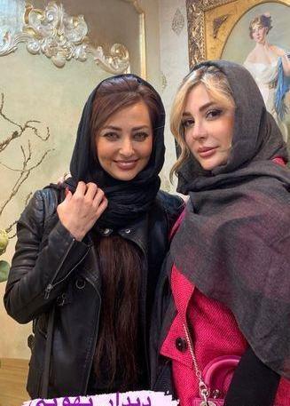 عکس نیوشا ضیغمی با همسر و فرزندش