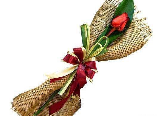 عکس گل رز ابی تک شاخه
