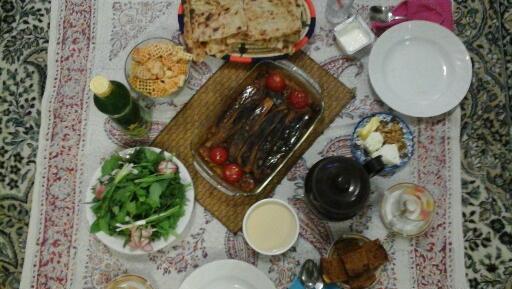 عکس سفره افطار شیک