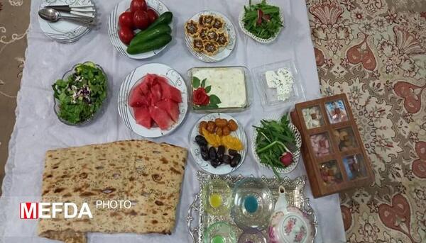 عکس سفره افطار شیک