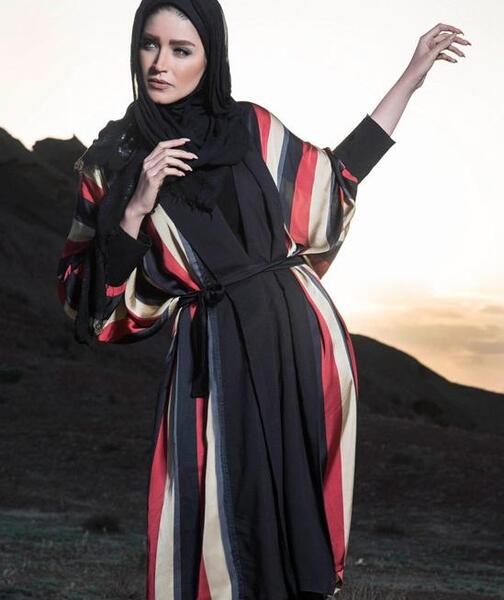 عکس مانتو پانچ جلو بسته