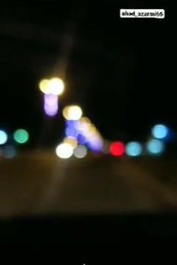 عکس شب جاده چالوس